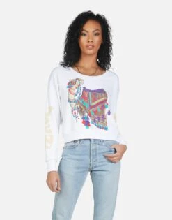 Farrah Peace Love Camel -Lauren Moshi Shop 1027 CSA 14157 WHT 03