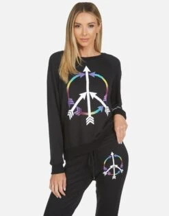 Noleta Arrow Peace -Lauren Moshi Shop 1217 MSF 13722 BLK 02