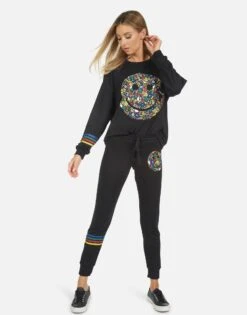 Jess Lucky Happy Face -Lauren Moshi Shop 1217 MSF 14019 BLK 08 dac3bb60 c5c3 4d34 b01f daeef81e8217