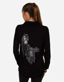 Sloane Black Horse -Lauren Moshi Shop 1221 LTW 25715 BLK 05