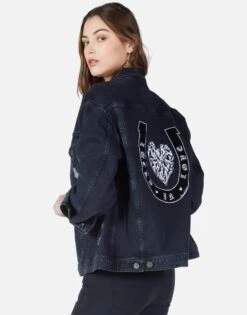 Spencer Lucky In Love 15 Spencer Lucky In Love -Lauren Moshi Shop 1299 DNM 2P94 VBLK lucky in love denim jacket lauren moshi 07