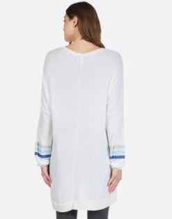 Kaya Lucky Eye Horseshoe -Lauren Moshi Shop 1309 WFL 12793 WHT lucky eye horseshoe oversized thermal top lauren moshi 02