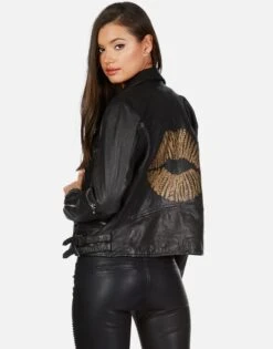 X Posey X Gold Chain Kiss -Lauren Moshi Shop 1322 LTR 23030 BLK 07