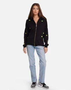 Koa Neon Peace Love Butterflies 9 Koa Neon Peace Love Butterflies -Lauren Moshi Shop 1337 CSA 25261G BLK 01