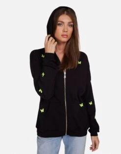 Koa Neon Peace Love Butterflies 10 Koa Neon Peace Love Butterflies -Lauren Moshi Shop 1337 CSA 25261G BLK 05