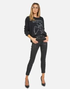 Lee Led Zeppelin Outline -Lauren Moshi Shop 1341 CSAG 14038 BLK 06