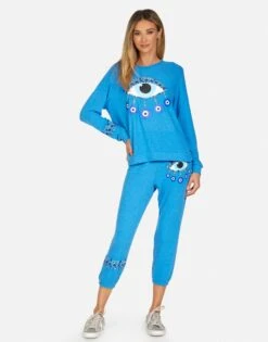 Everly Chain Evil Eye Pullover -Lauren Moshi Shop 1381 HAC 14376 SKBLU 01