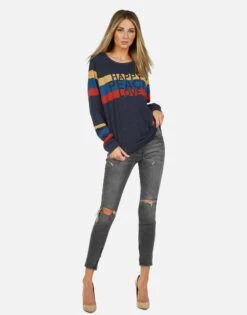 Everly Happy Peace Love -Lauren Moshi Shop 1381 TSF 13429 PRTNVY 02