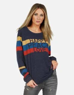 Everly Happy Peace Love -Lauren Moshi Shop 1381 TSF 13429 PRTNVY 03