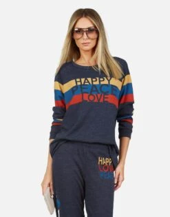 Everly Happy Peace Love -Lauren Moshi Shop 1381 TSF 13429 PRTNVY 06