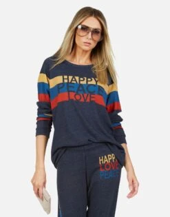 Everly Happy Peace Love -Lauren Moshi Shop 1381 TSF 13429 PRTNVY 08