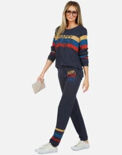 Everly Happy Peace Love -Lauren Moshi Shop 1381 TSF 13429 PRTNVY 13