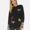Paloma Butterfly Patches -Lauren Moshi Shop 1462 CSM 1P152 BLKCRME 01 ca79c094 9921 42ca 8b30 2c37166aa146