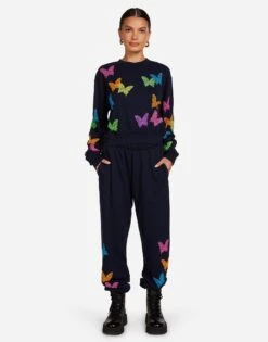 Chantria Neon Stud Butterflies -Lauren Moshi Shop 1535 FTL 15765 NVY 01