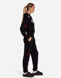 Lachelle Stud Skulls & Lips -Lauren Moshi Shop 1544 FTL 15580 BLK 11