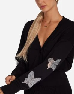 Camas Crystal Opal Butterflies -Lauren Moshi Shop 1555 FTL 25588 BLK 04