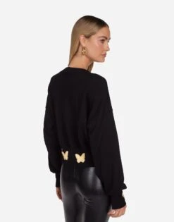 Camas Gold Butterfly Patches -Lauren Moshi Shop 1555 FTL 3P260 BLK 05