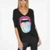 Eva X Tie Dye Tongue -Lauren Moshi Shop 2090 MMS X13583 BLK 01
