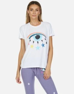 Edda Cosmic Rainbow Eye -Lauren Moshi Shop 2117 VCT 13539 WHT 01