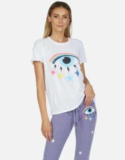 Edda Cosmic Rainbow Eye -Lauren Moshi Shop 2117 VCT 13539 WHT 02