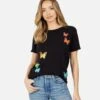 Edda Rainbow Butterflies -Lauren Moshi Shop 2117 VCT 14626R BLK 04