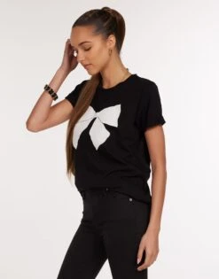 Edda Puff Bow -Lauren Moshi Shop 2117 VCT 15723 BLK 02