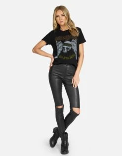 Edda X Aerosmith Skull -Lauren Moshi Shop 2117 VCT X11201 BLK 06