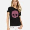 Edda X Pink Stud Skull -Lauren Moshi Shop 2117 VCT X23960 BLK 01