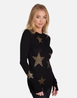 McKinley Gold Crystal Multi Stars -Lauren Moshi Shop 2158 THR 15163 BLK 02