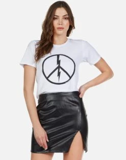 Croft Peace Lightning -Lauren Moshi Shop 2213 CTT 12796 WHT peace lightning tee lauren moshi 04