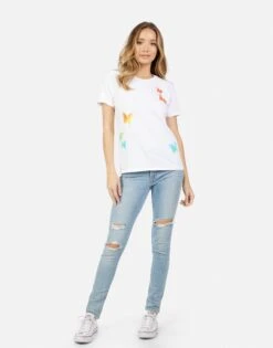 Croft Rainbow Butterflies -Lauren Moshi Shop 2213 CTT 14626 WHT 03
