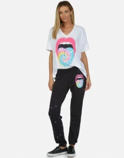 Gia Tie Dye Tongue -Lauren Moshi Shop 2229 VCT 13583 WHT 02 f3c44713 01f2 450b b9bb e898a04c4e54