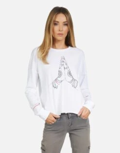 Luella Prayer Hands -Lauren Moshi Shop 2254 CTT 14077 WHT 01