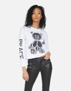 Luella Peace Teddy -Lauren Moshi Shop 2254 CTT 14164 WHT 06