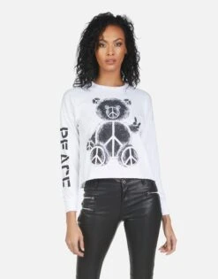 Luella Peace Teddy -Lauren Moshi Shop 2254 CTT 14164 WHT 08