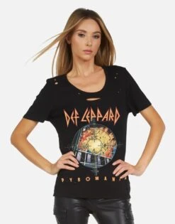 Myra X Def Leppard Pyromania -Lauren Moshi Shop 2284 VCTH 11492 BLK 06