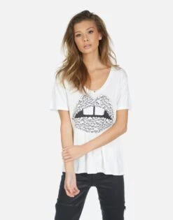 Elara Skull Lip 16 Elara Skull Lip -Lauren Moshi Shop 2319 TNC 14179 WHT 05