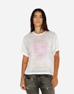 Linnea Pink Peace Love Skull -Lauren Moshi Shop 2360 PCJ BO 14804 WHTBUR 04