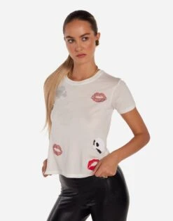 Ursula Stud Skulls & Lips -Lauren Moshi Shop 2372 CTT 15578 MLK 03