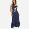 Beatrix Cracked Lightning Bolt -Lauren Moshi Shop 3074 CTT 14830 NVY 01