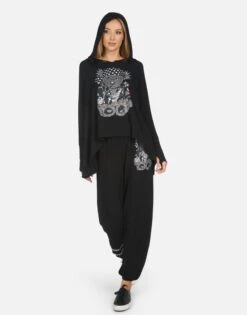 Tanzy Crystal Rocker Teddy -Lauren Moshi Shop 4031 HAC 14091 BLK 08