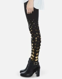 Shae All Over Foil Hearts -Lauren Moshi Shop 4064 HAC 31647 BLK 03