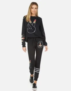 Jess Lipstick Peace -Lauren Moshi Shop 4074 MSF 13930 BLK 05