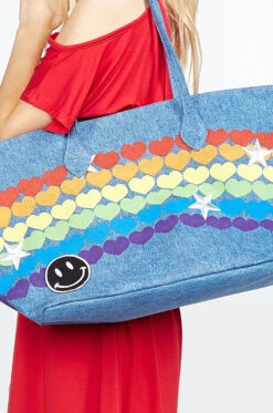 X Exclusive X Jackie Rainbow Heart 9 X Exclusive X Jackie Rainbow Heart -Lauren Moshi Shop 9075 CNV 11196P29 HADA close