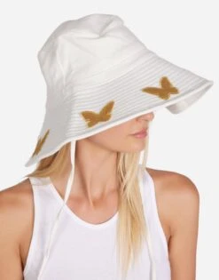 Adina Gold Butterfly Patches -Lauren Moshi Shop 9138 CSC 3P259 WHT 02