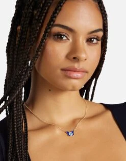 Maripol Butterfly Evil Eye Necklace -Lauren Moshi Shop 9148 GLD 14534 GCBT 06