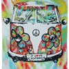 Brinkley Tie Dye Peace Bus Square Blanket Towel For Two -Lauren Moshi Shop BUS