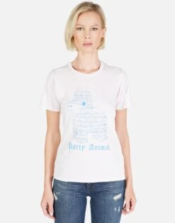 Croft Party Animal -Lauren Moshi Shop Lauren Moshi Party Animal SS Tee Petal Pink 2213 CTT 12919 PTPK 01