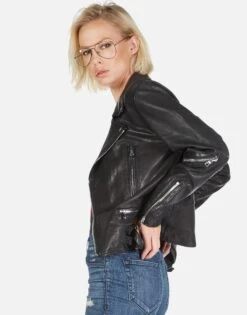 Posey Skeleton Hand Heart -Lauren Moshi Shop Lauren Moshi Skeleton Hand Heart Leather Jacket 1322 LTR 2P110 BLK 09