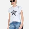 Croft Star Tiger -Lauren Moshi Shop Lauren Moshi Star Tiger Vintage SS Tee w Star Studs 2213 CTT 12958 WHT 08
